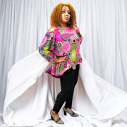 Circle Print Harem Style Pant Set Dazzled By B